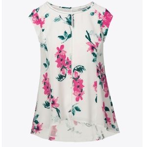 Ricki's Cap Sleeve Ladder Trim Blouse